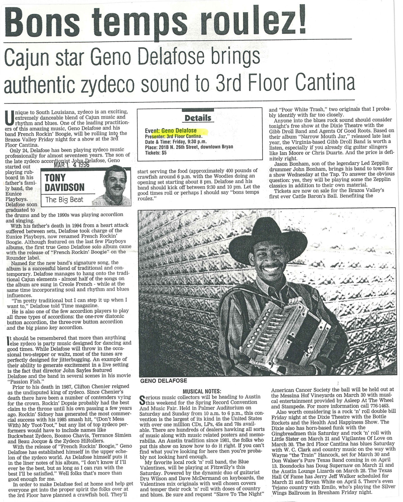 The Eagle Archives: The 3rd Floor Cantina